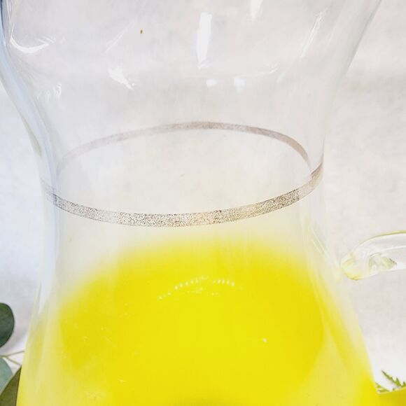 Vintage Lemon Yellow MCM BLENDO Glass Pitcher 1950's64oz/2QT West Virginia - Picture 3 of 7